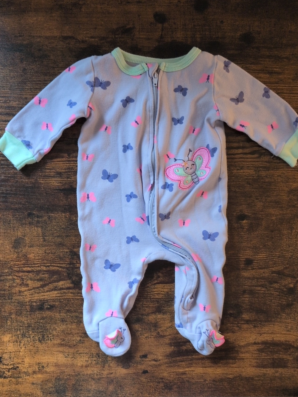 5/$25 Koalababy Lavender Butterfly Onesie Bodysuit 0-3M